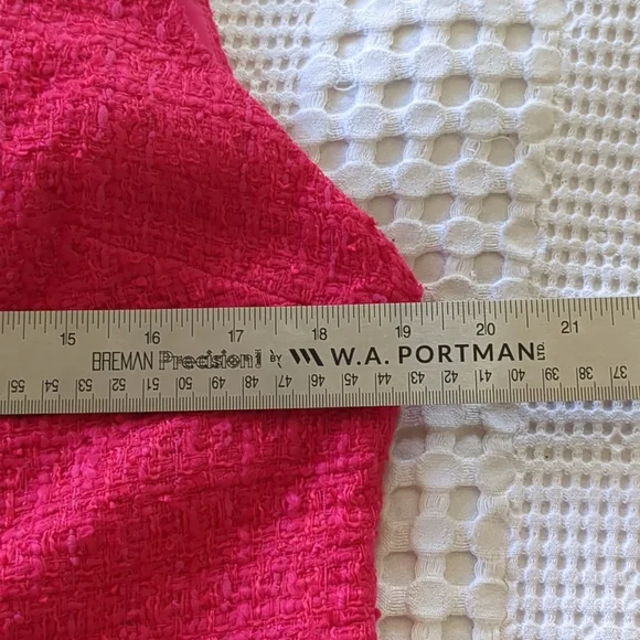 Alice + Olivia Clyde Tweed Boucle Shift A-line Dress Sleeveless Pink Sz 14 - Picture 8 of 12